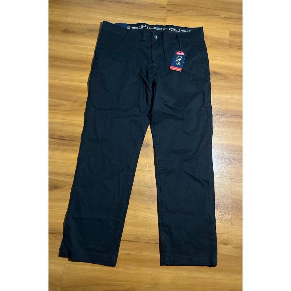 Mens NWT Chaps Straight Recto Fit Flex Waistband Coastland Wash Chino Pants